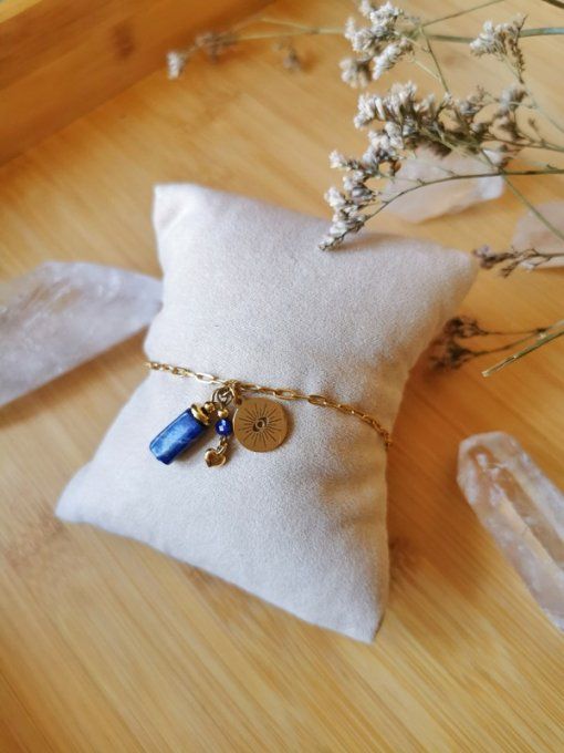 Bracelet amulette lapis lazuli